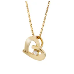 Orphelia® 'Mera' Women's Sterling Silver Chain with Pendant - Gold ZH-7370 G