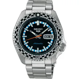 Seiko® Analogue 'Checker Flag Special Edition' Men's Watch SRPK67K1
