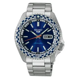 Seiko® Analogue 'Checker Flag Special Edition' Men's Watch SRPK65K1