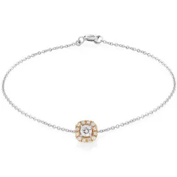 Orphelia® 'Gilda' Femmes Bicolore 18C Bracelet - argent/or AD-1028/1