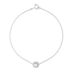 Orphelia® 'Gilda' Femmes Or blanc 18C Bracelet - Blanc AD-1028