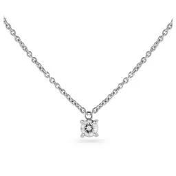 Orphelia® 'Karlien' Women's Whitegold 18C Chain with Pendant - Silver HD-4179
