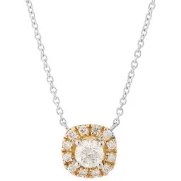 Orphelia® 'Gilda' Femmes Bicolore 18C Collier avec pendentif - argent/or KD-2028/1