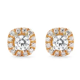 Orphelia® 'Gilda' Femmes Bicolore 18C Puce d'oreille - argent/or OD-5028/1