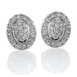 Orphelia® 'Kamilla' Damen Weißgold 18K Ohrstecker - Silber OD-5320