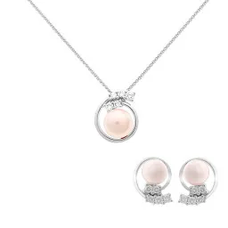 Orphelia® 'Alanna' Femmes Argent Set: Collier-Pendentif + Boucles d'oreilles - Argent SET-7117