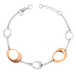 Orphelia® 'Isotta' Damen Sterling Silber Armbänd - Silber/Rosa ZA-7192
