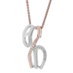 Orphelia® 'Sally' Femmes Argent Collier avec pendentif - Argent/Rose ZH-7230