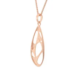 Orphelia® 'Ava' Women's Sterling Silver Chain with Pendant - Rose ZH-7374 RG