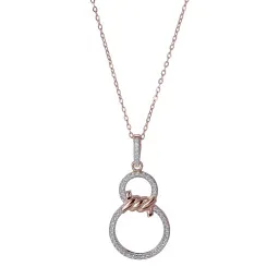Orphelia® 'Aavia' Femmes Argent Collier avec pendentif - Rosé ZH-7422
