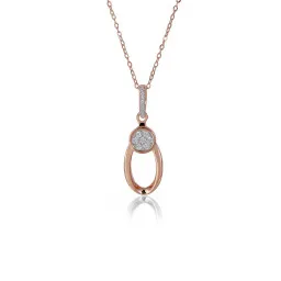 Orphelia® 'Ambra' Femmes Argent Collier avec pendentif - Rosé ZH-7439