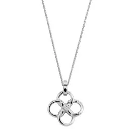 Orphelia® 'Aida' Women's Sterling Silver Chain with Pendant - Silver ZH-7472