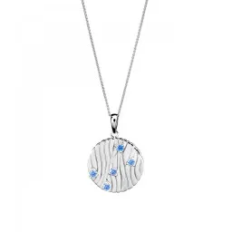 Orphelia® 'Babette' Women's Sterling Silver Chain with Pendant - Silver ZH-7504