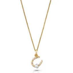 Orphelia® 'Aurora' Dames Zilver 925 925 Collier - Zilver/Goud ZH-7525/G