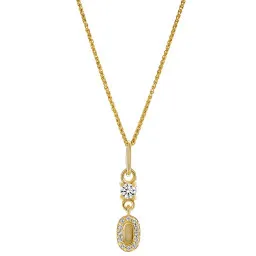 Orphelia® 'Lily' Dames Zilver 925 925 Hanger met Ketting - Goudkleurig ZH-7582/G