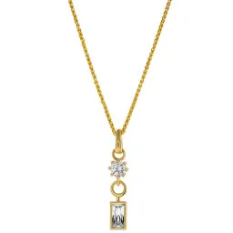 Orphelia® 'Madelyn' Femmes Argent Pendentif avec Chaine - Or ZH-7583/G
