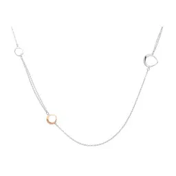 Orphelia® 'Renée' Dames Zilver 925 925 Collier - Zilver/Rosé ZK-7181