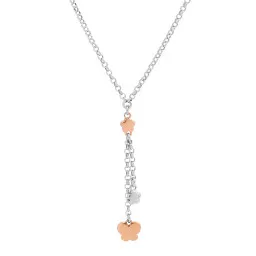 Orphelia® 'Lorelei' Femmes Argent Collier avec pendentif - Argent/Rose ZK-7386
