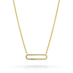 Orphelia® 'Charm' Women's Sterling Silver Necklace - Gold ZK-7563/G