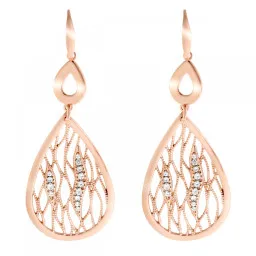 Orphelia® 'Linda' Femmes Argent Boucle d'oreille - Rosé ZO-7188/RG