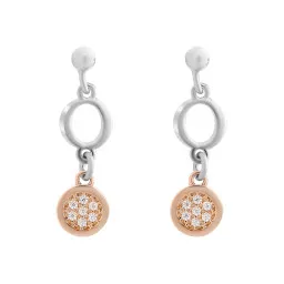 Orphelia® 'Maite' Femmes Argent Boucle d'oreille - Argent/Rose ZO-7376