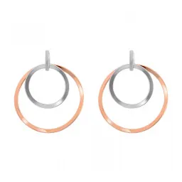 Orphelia® 'Margot' Dames Zilver 925 925 Oorhangers - Zilver/Rosé ZO-7387