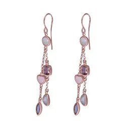 Orphelia® 'Bling' Damen Sterling Silber Ohrhänger - Rosé ZO-7412