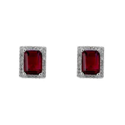 Orphelia® 'Enora' Dames Zilver 925 925 Oorknoppen - Zilverkleurig ZO-7425/RU