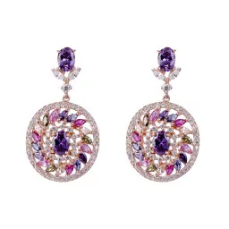 Orphelia® 'Enya' Dames Zilver 925 925 Oorhangers - Rosékleurig ZO-7428/RG