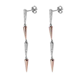 Orphelia® 'Aada' Femmes Argent Boucle d'oreille - Argent/Rose ZO-7433