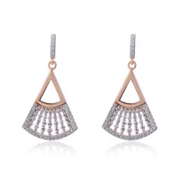 Orphelia® 'Carina' Femmes Argent Boucle d'oreille - Rosé ZO-7436