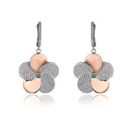Orphelia® 'Fioni' Femmes Argent Boucle d'oreille - Argent/Rose ZO-7452