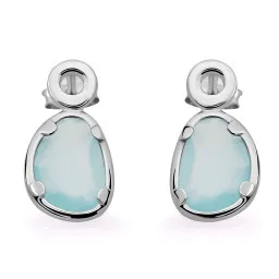 Orphelia® 'Rivera' Women's Sterling Silver Drop Earrings - Silver ZO-7480/BC