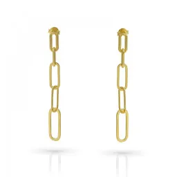 Orphelia® 'Eve' Women's Sterling Silver Drop Earrings - Gold ZO-7550/G