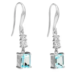 Orphelia® 'Fira' Women's Sterling Silver Drop Earrings - Silver ZO-7571