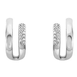 Orphelia® 'Emily' Dames Zilver 925 925 Oorhangers - Zilverkleurig ZO-7581