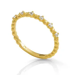 Orphelia® 'Signature' Damen Sterling Silber Ring - Gold ZR-7535/G