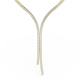 Swarovski 'Matrix Tennis' Femmes Métal plaqué Collier - Or 5750601