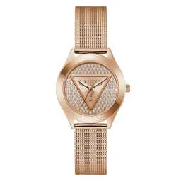 Guess® Analogique 'Glitz Plaque' Femmes Montre GW0835L3