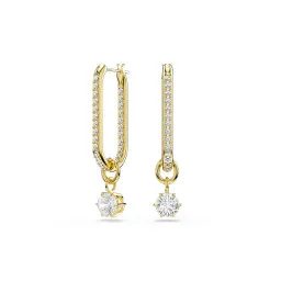Swarovski® 'Constella' Women's Gold Plated Metal Drop Earrings - Gold 5728587