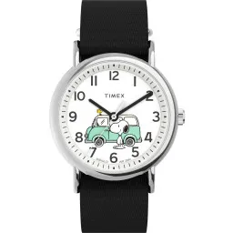 Timex® Analogue 'Peanuts Weekender' Unisex's Watch TW2Y11800