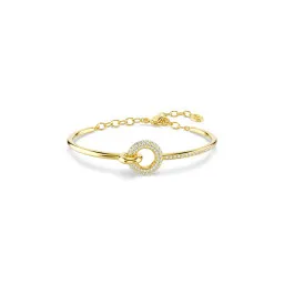 Swarovski® 'Dextera round' Dames Verguld Metaal Armband (sieraad) - Goudkleurig 5743568