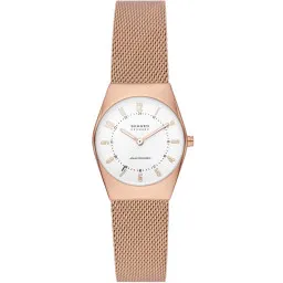 Skagen® Analoog 'Grenen lille solar powered' Dames Horloge SKW3078