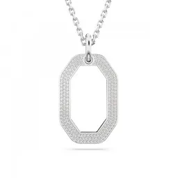 Swarovski® 'Dextera' Femmes Métall Collier avec pendentif - Argent 5642388