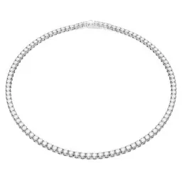 Swarovski® 'Matrix' Femmes Métall Collier - Argent 5681796