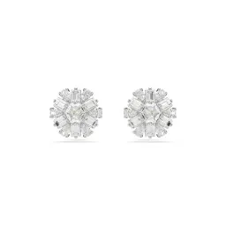 Swarovski® 'Idyllia' Women's Base Metal Stud Earrings - Silver 5691483
