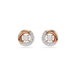 Swarovski® 'Dextera' Femmes Métal plaqué Puce d'oreille - Rosé 5692258