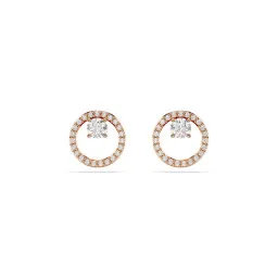 Swarovski® 'Dextera' Femmes Métal plaqué Puce d'oreille - Rosé 5692263