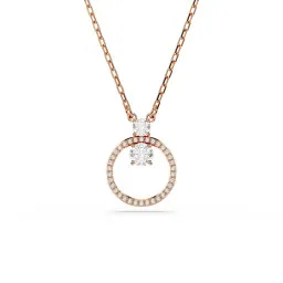 Swarovski® 'Dextera' Femmes Métal plaqué Collier - Rosé 5692266