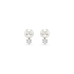 Swarovski® 'Matrix' Femmes Métall Puce d'oreille - Argent 5694225